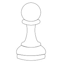 chess pawn single